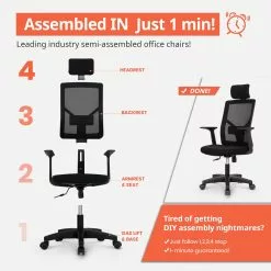 Neo Chair M-Series MK10H Black (MS-M10H-BK) 13 Neo Chair M-Series MK10H Black (MS-M10H-BK)