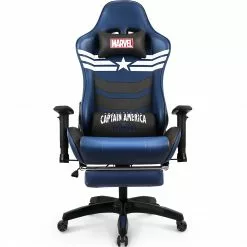 Neo Chair PRIME Captain America Edition [Footrest Ver.] (MV-ARC-CA-R) Marvel Gaming