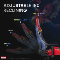 Neo Chair PRIME Captain Marvel Edition [Footrest Ver.] (MV-ARC-CM-R) Marvel Gaming