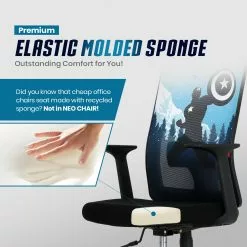 Neo Chair Marvel Gaming MK10 Captain America Edition [Headrest Ver.] (MV-M10H-CA)