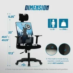 Neo Chair Marvel Gaming MK10 Captain America Edition [Headrest Ver.] (MV-M10H-CA)