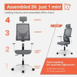 Neo Chair MK10H Gray (MS-M10H-GY) M-Series